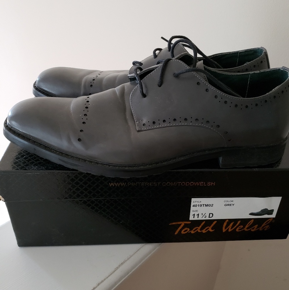 Todd Welsh Cap Toe Leather Shoe